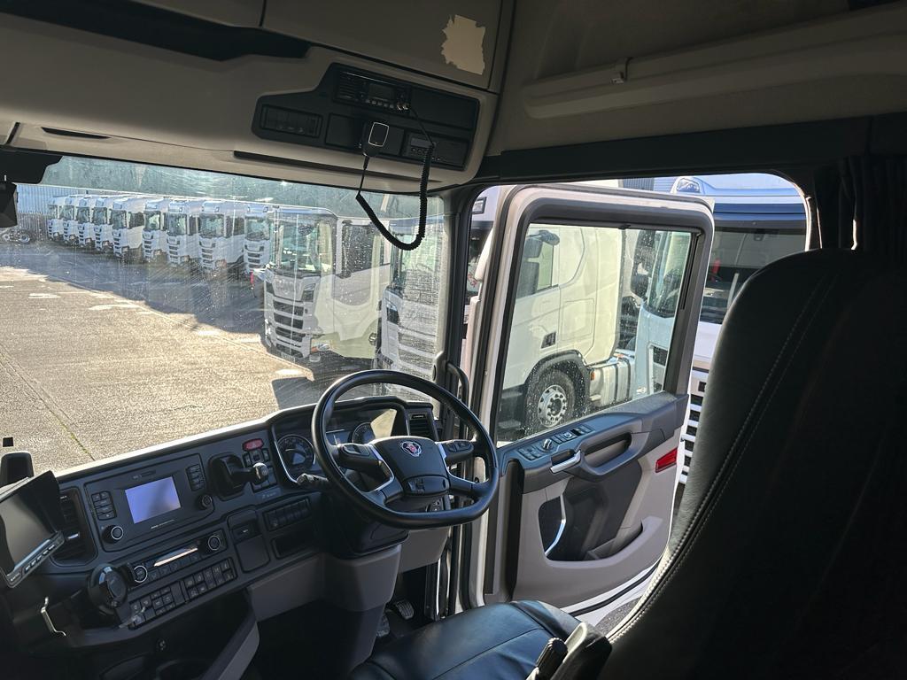 Scania Interior with driver door open
