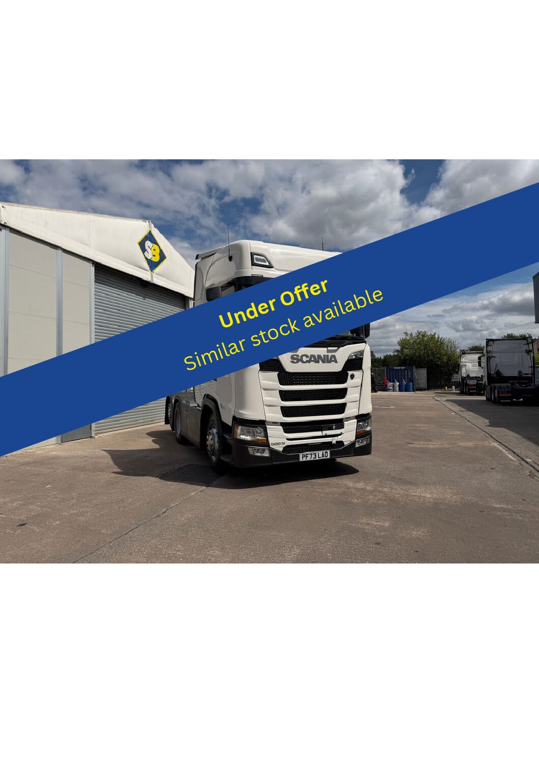 2023 73 Plate SCANIA 500S Tag Axle PF73LAO