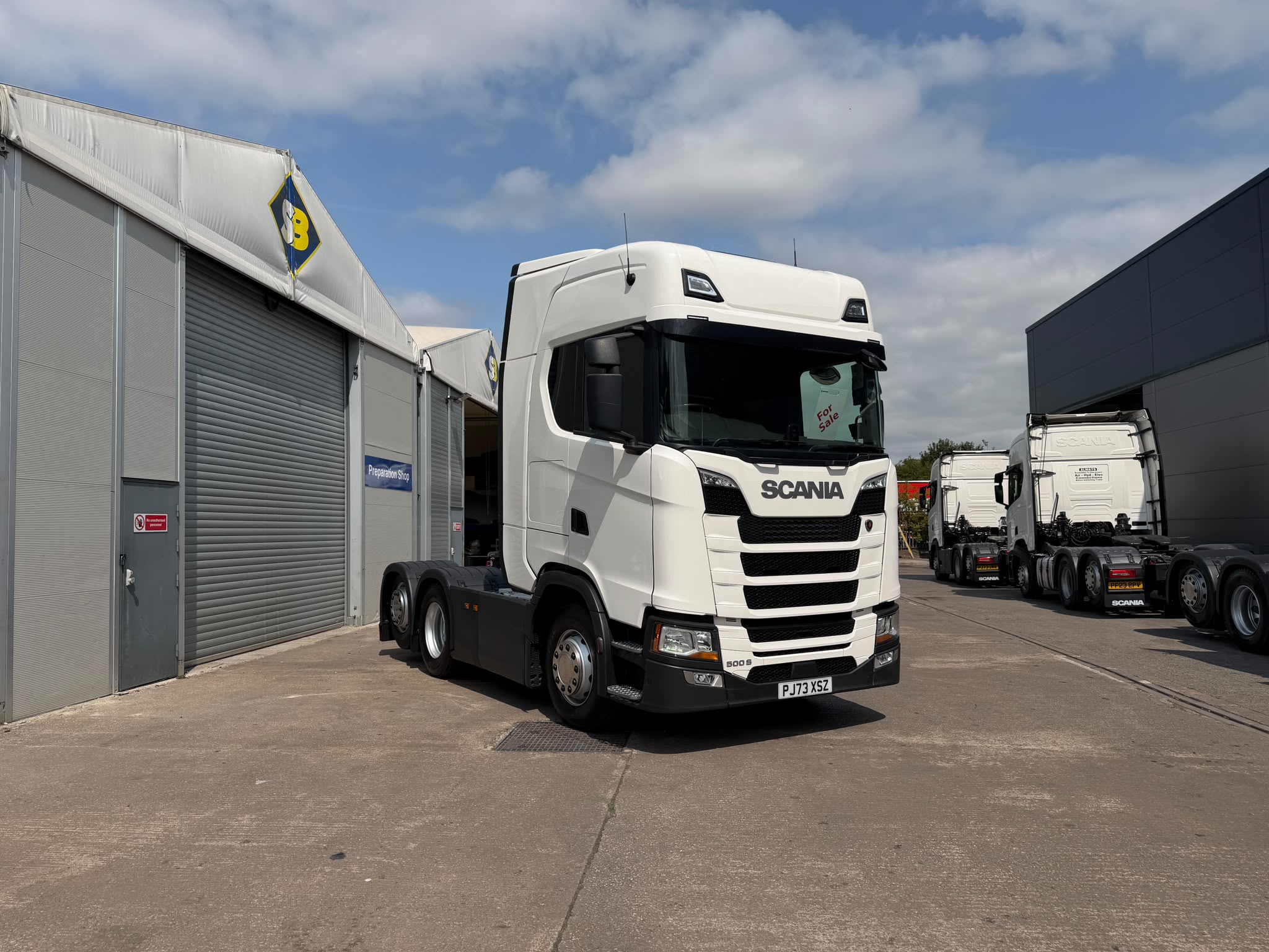 2023 73 Plate SCANIA 500S Tag Axle PJ73XSZ